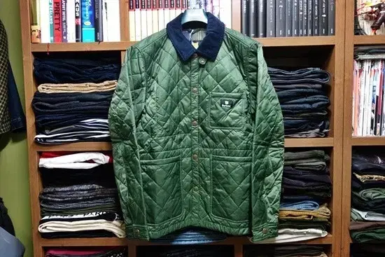 Barbour x Maison Kitsune 바버 케닝 퀼팅 자켓 L